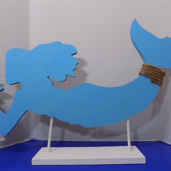 NEW Mermaid Art Sculpture Figurine Statue Nautical Coastal Decor - Picture 5 of 5